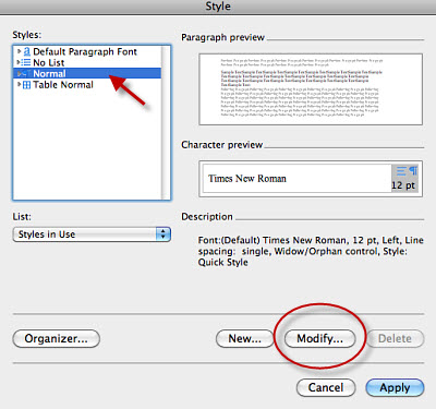 content control word for mac